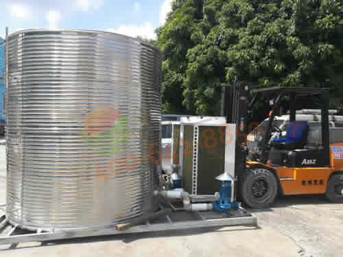 10匹8.5噸浩通能商用空氣能整體機項目【長沙建筑工地項目】